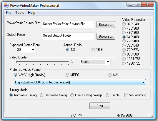 PowerVideoMaker Professional Screenshot